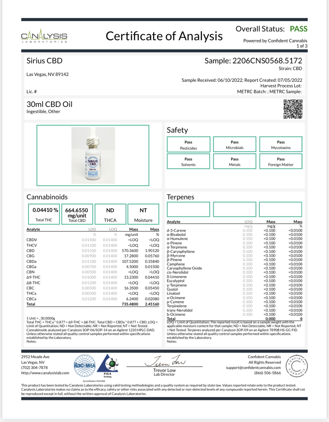 Sirius CBD Full Spectrum Oil | Sirius CBD